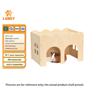 Bestseller Modernes Umweltfreundliches Poliertes Holz-Hamsterhaus für Kleintiere Innen- und Außenbereich - Product Image 1
