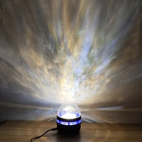 Mini Lampe de Projection Nébuleuse Ciel Étoilé Effet Lumineux Dynamique Ondulation d'Eau Projecteur Veilleuse d'Ambiance Intérieure pour Chambre d'Enfant