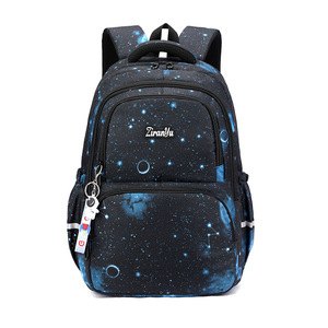 Sac à dos scolaire transfrontalier en microfibre et cuir synthétique, motif poisson naturel, pour garçons du primaire et du collège, style décontracté et respirant - Product Image 6