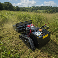 Promotion Tondeuse Débroussailleuse à Chenilles Télécommandée Tout-Terrain 800 mm avec Moteur Diesel KOOP, pour Pentes, Certifiée CE EPA EURO 5, Qualité Commerciale