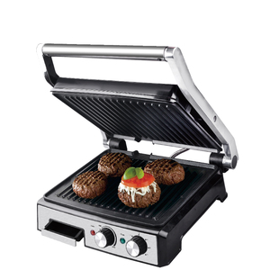 <span class=keywords><strong>Parrilla</strong></span> <span class=keywords><strong>Eléctrica</strong></span> Antiadherente para Cocina, <span class=keywords><strong>Parrilla</strong></span> <span class=keywords><strong>Eléctrica</strong></span> de Acero Inoxidable para Interiores, sin Humo - Product Image 1