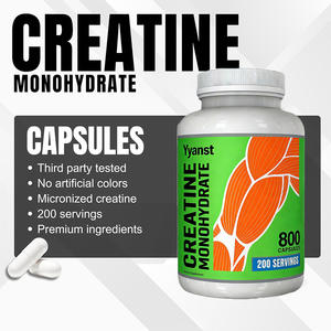 Capsules de créatine monohydratée pure pour adultes en marque privée pour une récupération musculaire plus rapide, force, puissance, aliment santé naturel faible en glucides - Product Image 6