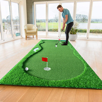 Tapis de golf en herbe artificielle en gros, équipement d'entraînement pour mini-golf, aides à l'entraînement, portable, pliable, durable