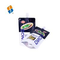 Feiao Emballage alimentaire Doypack avec bec verseur, pochette personnalisée à bec verseur d'angle pour Ketchup, Sauce Pimentée, Sauce Tomate