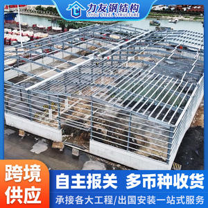 Bâtiment d'entrepôt à structure métallique transfrontalière, bâtiment multi-étages, plateforme d'usine, acier préfabriqué résistant aux chocs - Product Image 3