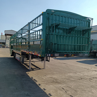 Semi-remorque à clôture pour le transport de bétail, 3 essieux, en acier, haute qualité, personnalisée, 20-50 tonnes, vente directe usine, pour le Nigéria