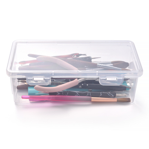 Caja de Almacenamiento Rectangular de Acrílico a Prueba de Polvo, Organizador Portátil con Tapa, Estuche de Exhibición para Accesorios de Uñas - Product Image 5