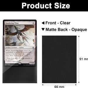 Protège-cartes transparent givré durable, protège-cartes imprimés personnalisés, protège-cartes de jeu - Product Image 3