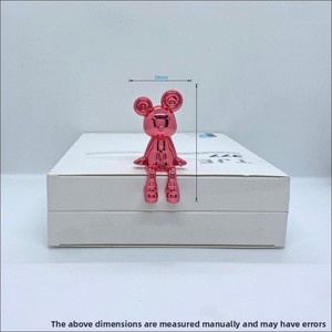 Caja de pañuelos de plástico de lujo ligero, modelo DIY hecho a mano, adorno creativo para coche, estilo Instagram, ratón violento. - Product Image 4