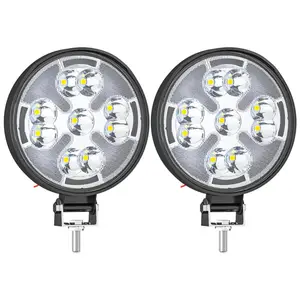 Mini LED çalışma ışığı yuvarlak spot 46W araba çalışma far kamyon için Offroad sis lambası gündüz sürüş ışıkları SUV motosiklet