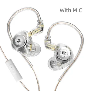 KZ EDX Pro HIFI Bass Dual Magnético Fones De Ouvido Dinâmicos profissional em monitor de ouvido em monitores de ouvido para cantores