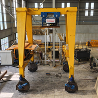 Grue portique sur pneus Diesel RTG 6 tonnes 45 tonnes 80 tonnes à faible bruit avec palan électrique de type Euro