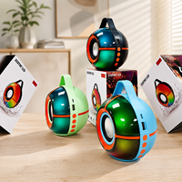 Enceinte portable sans fil Bluetooth 5.3 RGB 8W avec lecteur TF USB FM pour fêtes en extérieur, avec poignée de transport, OEM ODM