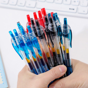 Kot1008 Gel Pen 0.5mm Bullet Tip Push <b>Button</b> Black Ink Stationery Supplies - Product Image 4