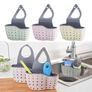 Égouttoir de lavabo suspendu pour robinet, support de rangement pour éponge et savon, organisateur pour accessoires de cuisine - Product Image 1