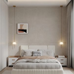 Lampu gantung LED samping tempat tidur, Modern minimalis Nordic desainer restoran bar sederhana kaca kreatif kamar tidur lampu gantung - Product Image 4