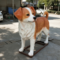 Modèle de chien réaliste, animal animatronique pour les cadeaux d'anniversaire des enfants et la décoration intérieure des centres commerciaux