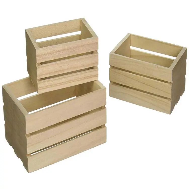 النودلز المسطحة اللون الخشبي مخصصة غير المجهزة الأعلى مبيعًا في المصنع يمكن استخدامها لصناديق تخزين النودلز المسطحة الصغيرة صندوق خشبي