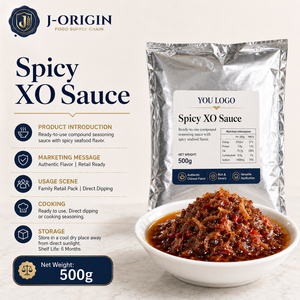 ซอสพริก <span class=keywords><strong>XO</strong></span> พรีเมียม รสเผ็ด สำหรับอาหารทะเลจีน บรรจุถุง 500 กรัม เครื่องปรุงรสสำหรับธุรกิจอาหาร รับผลิตแบรนด์ส่วนตัว (OEM) - Product Image 1