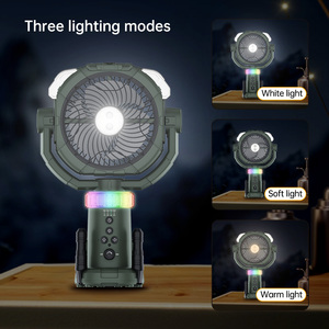 프로그래밍 가능한 2-스프레이 홀 글라이드 무단 전원 은행 배터리 소스가 있는 추천 호주 리버사이드 캠프 캠핑 팬 라이트 - Product Image 3