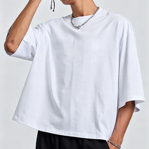 Camisetas Personalizadas BINBEIER para Hombre, Camisetas <span class=keywords><strong>de</strong></span> Algodón Grueso, Camisetas Personalizadas <span class=keywords><strong>de</strong></span> Alta Calidad con Diseño Personalizado, Camiseta Corta Cuadrada para Hombre OEM - Product Image 4