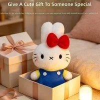 Nouveau Pendentif Peluche Lapin de 12 Pouces en Gros, Mignon et Apaisant, Cadeau d'Anniversaire pour Enfants, Jouet en Peluche Doux avec Rembourrage en Maille Anti-Stress