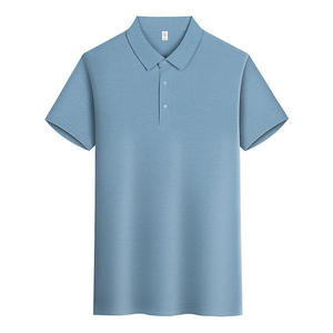 Venta al por mayor cómodo de secado rápido transpirable hombres de verano solapa camisa de negocios Casual moda para hombre Polo de manga corta Camiseta - Product Image 3