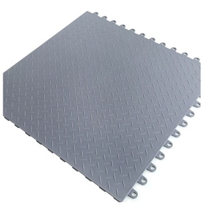 Dalles de sol de garage en vinyle PVC emboîtables, imperméables et antidérapantes pour les entrepôts industriels - Product Image 1