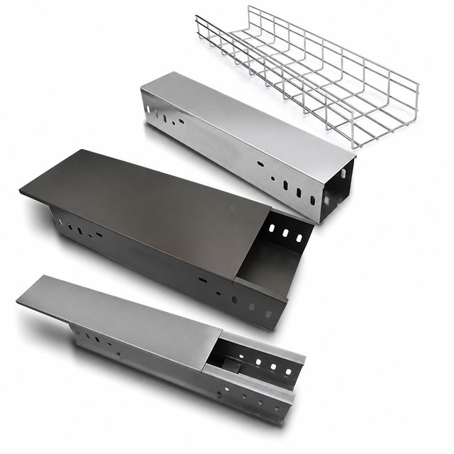 One-Stop Cable Management Range Customization Steel Pre-Punched Slots Holes Perforated Trough Cable Tray