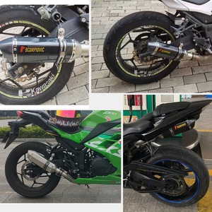 Pot d'échappement modifié en acier inoxydable pour <span class=keywords><strong>moto</strong></span> R25/R3/Z400 Yongyuan 350 Small Ninja Z250SL, petit tuyau hexagonal - Product Image 2