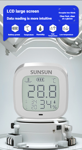 SUNSUN-Termómetro ecológico para plantas acuáticas, medidor inteligente de temperatura y diseño a prueba de agua - Product Image 3