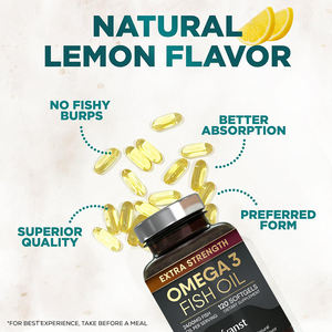 Cápsulas blandas de Omega-3 y aceite de pescado con EPA y DHA de marca privada de alta calidad, saludables para los ojos, promueven la salud cerebral y el apoyo articular. - Product Image 6