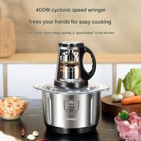 Usine en gros pas cher cuisine maison légumes viande hachoir robot culinaire en acier inoxydable 2L hachoir