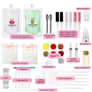 Rinfusa per adulti lucidalabbra Base rossetto fai da te materiale Gel per le donne fatto a mano rossetto liquido fai da te Kit per le labbra