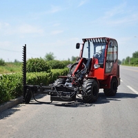 Mini Trattore Agricolo Economico con Caricatore Frontale, Tagliasiepi, Pala Gommata, Motore Yanmar, Pompa Idraulica ad Alta Efficienza