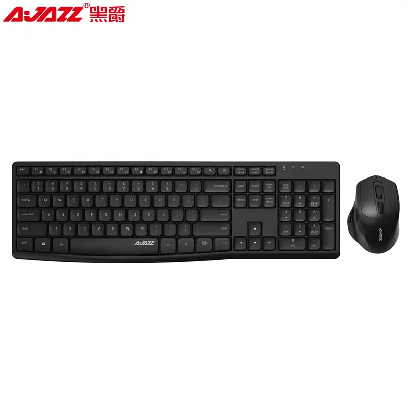 AJAZZ A2030w Waterproof Wireless keyboard and mouse Ergonomics 2.4G combos for Mute home/Office