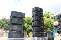 Altavoz Pasivo Line Array para Exteriores T.I Pro Audio Top LA-110 de 10 Pulgadas para Eventos, Iglesias y Cruzadas con Certificación CE y Madera