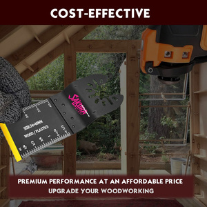 Kits <span class=keywords><strong>de</strong></span> lames multi-outils <span class=keywords><strong>Lame</strong></span> <span class=keywords><strong>de</strong></span> <span class=keywords><strong>scie</strong></span> universelle pour bois, plastique et métal Lames d'outils oscillantes bimétalliques M42 en titane - Product Image 3