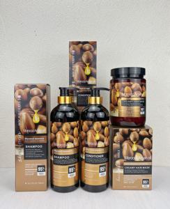 Mige Luekis Oem Huile d'argan <span class=keywords><strong>du</strong></span> <span class=keywords><strong>Maroc</strong></span> pour la repousse des cheveux Réparation en profondeur des cheveux abîmés Protection de la couleur Shampooing et revitalisant - Product Image 6