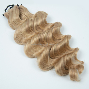 Extensiones de cabello humano de doble trama con punta plana de queratina pre-adherida para mujeres - Product Image 2