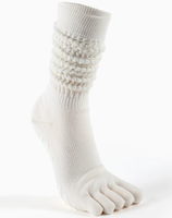 OEM Chaussettes antidérapantes pour femmes Ballet Yoga Pilates Chaussettes de yoga antidérapantes à 5 doigts avec logo personnalisé
