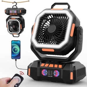Remote-controlled <b>LED</b> <b>Light</b> Charging USB Camping Fan 40000mAH - Product Image 1