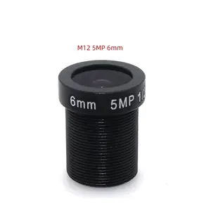 5MP M12 6mm HD Board Lenses Focal C Mount Focal OEM CCD For Parts Accessories For Security CCTV Camera Lens