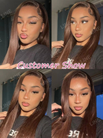 Perruque brune foncée ultra-lisse 13x6 HD Lace Front, cheveux humains alignés sur les cuticules, sans colle, 26 pouces, cheveux vietnamiens bruts SDD, vente en gros