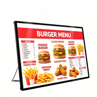 Boîte à lumière LED ultra-fine en alliage d'aluminium à encastrer, 2000 lumens, pour comptoirs de bar et panneaux de menu de restaurant