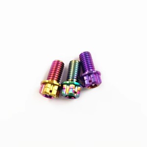 สลักเกลียวหกเหลี่ยมไทเทเนียมสี ขนาด M8 UNF 20 มม. สำหรับตกแต่งรถจักรยานยนต์ - Product Image 4