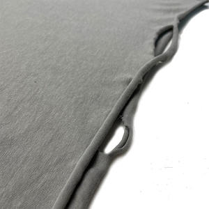 Футболка унисекс большого размера с рваным узором и 100% хлопком в винтажном стиле - Product Image 3