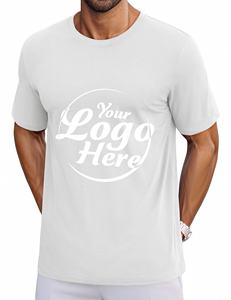 Camiseta minimalista de algodón de secado rápido para hombre, Camiseta de cuello redondo, ligera, estilo informal de verano, tela de punto 100% - Product Image 5