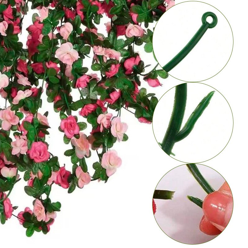 Rose vines - rose pink [2.5 meters]