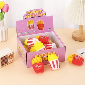 Fast Food Squishy Stress Relief <b>Toy</b> Burger Fries Cup Set Soft Squeeze Sensory <b>Toys</b> for Kids Teens Office <b>Desk</b> Fidget Fun - Product Image 4